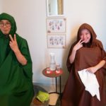一緒によもぎ蒸し、心も身体もポカポカに